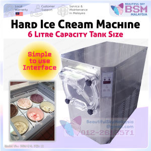 『RM2500』6 Litre Hard Ice Cream Gelato Machine Sorbet Scoop Mesin Aiskrim Corek Yogurt 6L Tabung Icecream Malaysia ㅤ