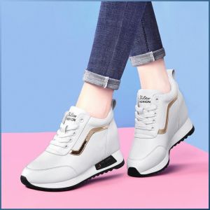 รองเท้าผ้าใบ แฟชั่น รองเท้าลําลอง ขายาว ระบายอากาศได้ พอดี สง่างาม กลางแจ้ง รองรับแรงกระแทกและลดแรงกดทับ