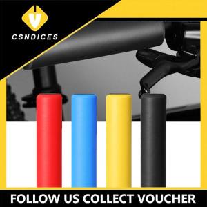 [Csndices] 1Pair Silicone Cycling Bicycle Grips Outdoor MTB Mountain Bike Handlebar Grips Cover Anti-slip Strong Support Grips Bike Part