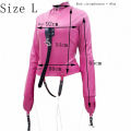 【New arrival】 Lingerie Straitjacket With Crotch Strap Sm Games Straight Jacket Harness Slave Role Gimp Costumes. 