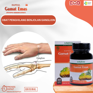 Obat Penghilang Benjolan Ganglion Obat Kista Ganglion Obat Benjolan Lipoma Obat Benjolan Di Tangan Obat Benjolan Keras / Lunak Obat Benjolan Keras Berisi Cairan Penghancur Benjolan Ganglion Dengan Kapsul Gamat Emas