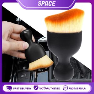 2Pcs Car Cleaning Brush Ultra-Soft Dashboard and Air Outlet Gap Cleaning Brush Car Interior and Center Console Cleaning Tool Auto Dusting Accessories for Dashboard AC Vents Leather Scratch-Free