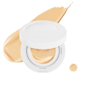 Parnell Cicamanu Serum Cushion - Moisturizing Foundation for Soothing Coverage Glass Skin and Lightweight for Sensitive and Dry Skin Pearl Skin (0.52 Fl Oz) ( # 21 Fair Ivory)