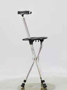 Kefu Walking Stick for the Elderly Walking Stick with Chair Stool Walking Stick Elderly Ultra Light Multifunctional Walking Stick Stool Foldable