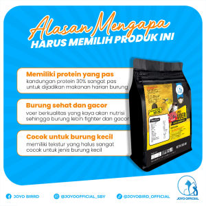 VOER KHUSUS  BURUNG KECIL | VOER NUTRISI KOMPLIT | VOER PROTEIN KHUSUS  BURUNG KECIL PROTEIN 15% 150 GR