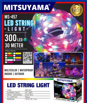 Lampu Led Hias Tumblr Led 30 Meter 30 Led MS-457 Lampu Hias LED String Light Led Strip Warm White Pink RGB Putih