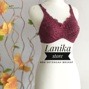 BRA/BH TANPA KAWAT DAN TANPA BUSA BH DEWASA REMAJA SIZE 34/36/38/40/42 BAHAN HYGET + BRUKAT CANTIK
