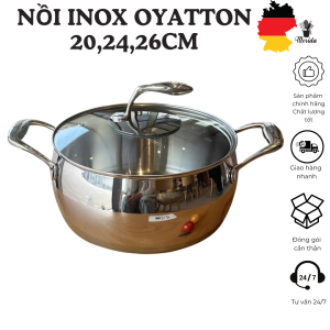 Nồi inox OYATTON nồi canh quả táo OYATTON nồi quả táo nồi luộc gà nồi 3 lớp nồi kho hầm