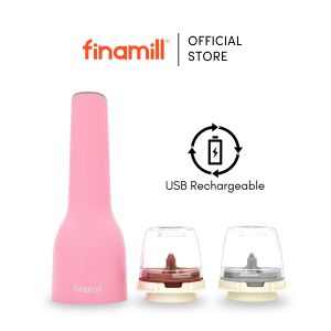 Finamill Pepper Mill & Spice Grinder │USB Rechargeable │ Adjustable Coarseness │ Swappable grinding pods