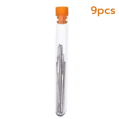 เข็มถักครอสติส เข็ม สแตนเลส 9 pcs/ชุด สําหรับเย็บผ้า ขนาดใหญ่ ชุด เข็มเย็บผ้า จัดส่งจากประเทศไทย