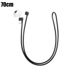 สายคล้องหูฟังซิลิโคนอเนกประสงค์แบบพกพาขนาด55/70ซม.สายคล้องหูป้องกันการสูญหายสายโซ่คล้องหูฟังสายหูฟังบลูทูธ
