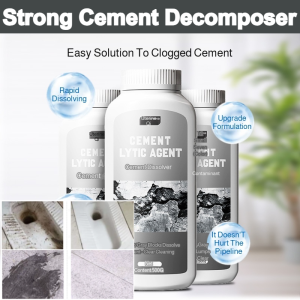 Powerful Cement Concrete Dissolver Fast-Acting Pipe Unclogging Agent Drain Cleaner For Hardened Mud Sand And Impurities