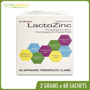 LactoZinc Probiotics 60s Sachet Probiotic Supplement for Women | Zinc Probiotic Supplement | Probiotics for Kids