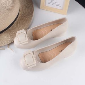 [Free Shipping] Summer Toe-Cap Sandals Fashionable Solid-Color Outdoor Casual Shoes Low-Heeled New Style Everyday WomenS Sandals