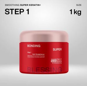 Blessing Bonding Super Strong Step 1Kemasan 1Kg - obat smoothing permanen step 1 - Peluru rambut kriting asli / kribo 1kg- obat pelurus rambut blessing