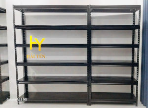 Kệ Gài Sắt V Lỗ Đa Năng R400xD1200 - Trắng Đen