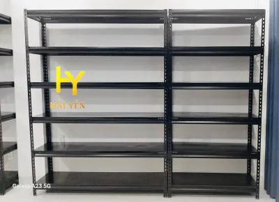 Kệ Gài Sắt V Lỗ Đa Năng R400xD1200 - Trắng Đen