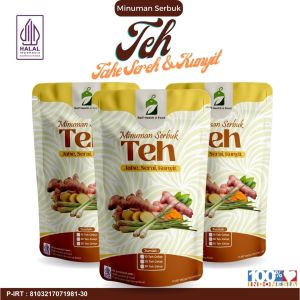 Teh Jahe Serai & Kunyit Isi 30 Tea Bag Tumeric Ginger Lemongrass Tea Minuman Serbuk