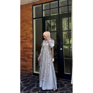 NATASYA DRESS OUTER TILLE GARDEN BUSUI FRIENDLY DRESS KONDANGAN BRUKAT TERBARU GAUN KONDANGAN WANITA