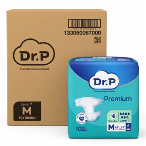 Dr.P Premium Level 7 Adult Diaper | Tape | More Pieces Per Pack | Carton Deal