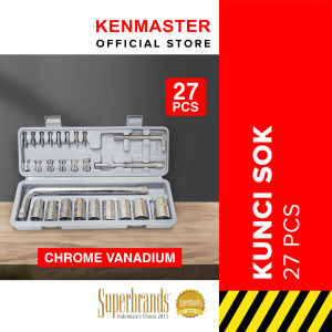Kenmaster Kunci Sok 27 Pcs - Kunci Set Kunci Soket Kunci Ring Motor - KCSO076