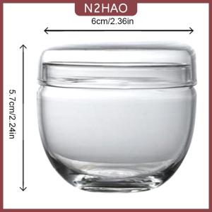 N2HAO  Nhỏ lọ thủy tinh với nắp đường container chai nhà bếp lưu trữ lọ thủy tinh trong suốt mini trà lưu trữ chai