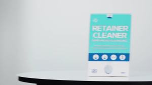 Y-Kelin Retainer and Denture Cleaner 120 Tablets for 4 Months Removes Stains Plaque Odors for Dentures Retainers Mouth Guard and Removable Dental Appliances (120 PCS Mint)