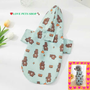 Áo khoác gió kiêm áo mưa Chó Mèo (mẫu mới) - Love Pets Shop
