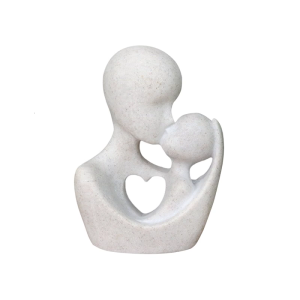 Parent-child statues imitation stone parent-child resin ornaments home parent and child statues family sculpture gifts living room bedroom shelf decoration home decorations