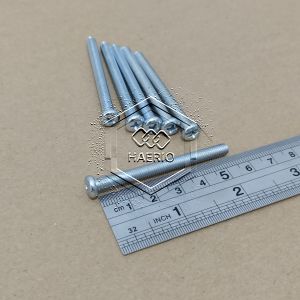 10 BIJI BAUT JP M5X55 PAN HEAD SEKRUP M5 X 55 PANJANG 55CM 55 CM 5X55 5 X 55 MM 55MM OBENG PLUS SKRUP PUTIH GALVANIZ GALVANIS GALPANIS PITCH DRAT 0.8