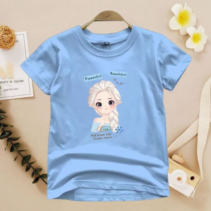 Baju Kaos Anak Motif FROZEN ELSA Usia 2-10 Tahun | Lazada Indonesia