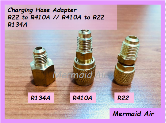 Charging Hose Adapter R134 / R410 / R22 // Aircond Charging Valve Hose ...