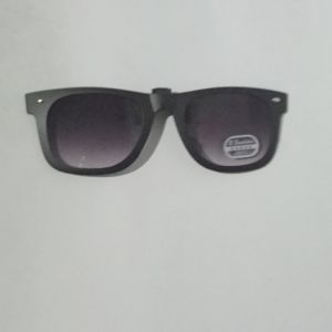 clip on kacamata warna hitam / klip on frame kaca mata jepit double kacamata bening plus minus fashion pria wanita laki perempuan siang malam