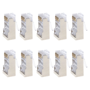 Pass Through Connectors RJ45 CAT6 LAN UTP Cable Plug Tool-Free Cat6 Installation Cable Connector