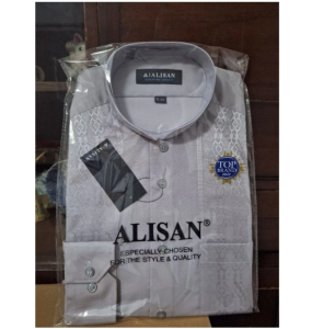 Terlaris COD Baju Koko Alisan Bordir Tangan Panjang Termurah Koko Pria Keren Koko Pria Bordir