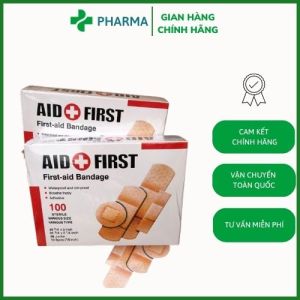 Băng ego Băng dán vết thương cá nhân hộp 100 miếng 4 kích thước dán tiện lợi