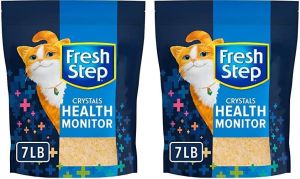 ทรายแมว Fresh Step Crystals Health Monitoring เปลี่ยนสีได้ ช่วยตรวจจับความผิดปกติในปัสสาวะแมว ควบคุมกลิ่นได้ 30 วัน ขนาด 7 ปอนด์ กระเป๋า