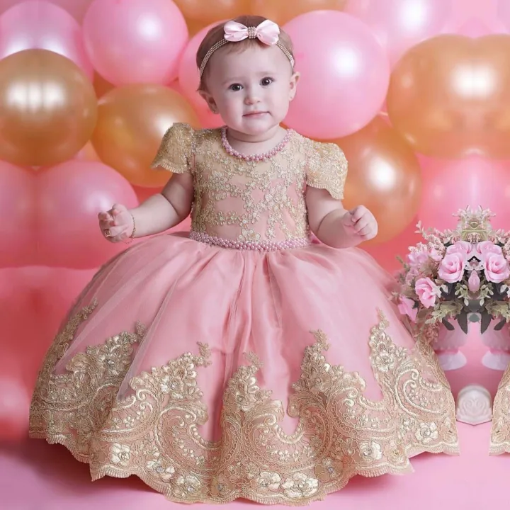 Gold 2025 baby dresses