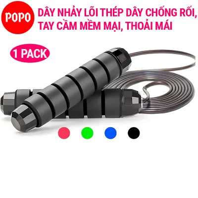Combo 2 dây nhảy dây thể thao POPO TS36 dây nhảy thể lực giảm cân giảm mỡ bụng đốt cháy calo tập luyên kickbox boxing