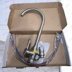 [Xoay Bi Đúc] Vòi rửa chén bát Nóng Lạnh inox 304 Thân đúc nguyên khối Xoay bi cực nhẹ 304 mờ