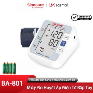 Sinocare Máy Đo Huyết Áp Điện Tử Bắp Tay  BA 801 Chính Hãng