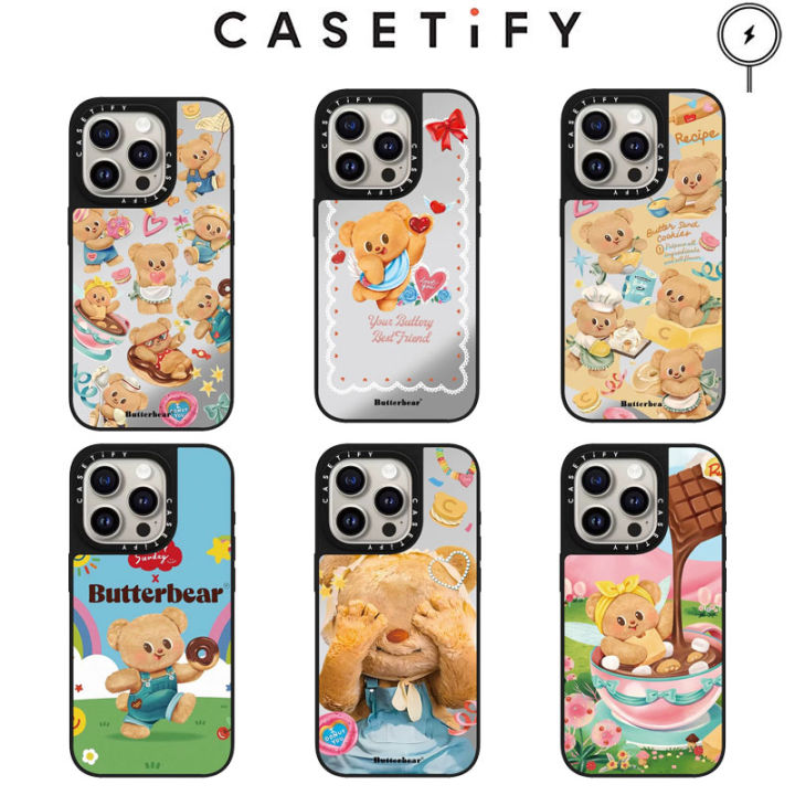 Original CASETiFY Butterbear Mirror Case with Magsafe for iPhone