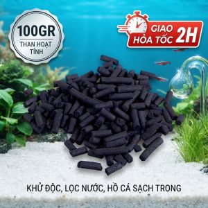 Than Hoạt Tính Khử Mùi Máy Hút Mùi Lọc Nước Bể Cá 100g