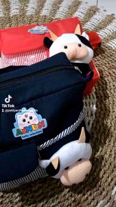 TAS BAYI KECIL BONEKA KEPALA SAPI