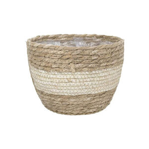 Grass Woven Flower Pots Flower Frames Planting Baskets Woven Rattan Woven Natural Seaweed Floor To Ceiling Home Furnishings Indoor And Outdoor Plant Flower Pot Covers