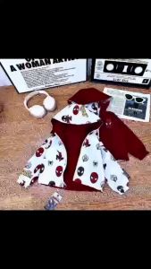 TPCO RED SPIDER REVERSIBLE JACKET EMROIRDED DESIGN 1-7YO
