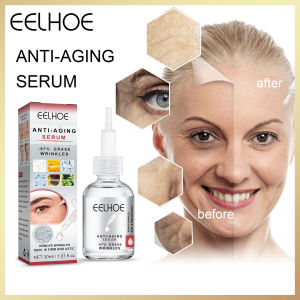 Eelhoe Instant Wrinkle Remover Serum Anti Wrinkle Essence Anti-aging Lifting Firming Skin Deep Cleansing Pores Repair Skin Care  Anti-Wrinkle Anti Aging Skin Care Cosmetic Vitamin C Lift Firm Brightening Remove Dark Circles Essence Cream（30ml）