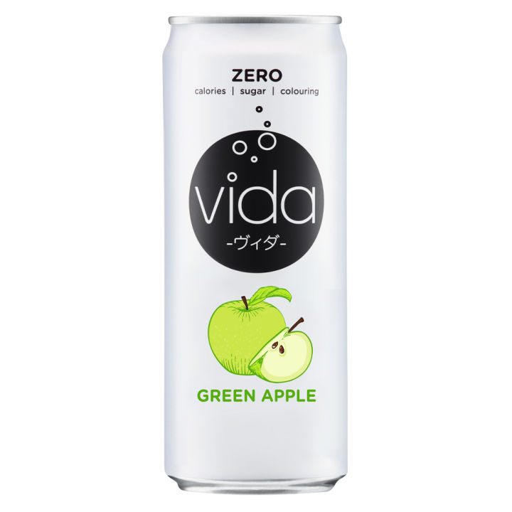 VIDA Zero Sparkling 325ml - Green Apple | Lazada