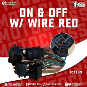 ON/OFF  WITH WIRE FOR MOTORCYCLE 5PCS