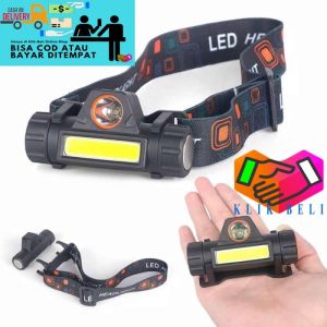 Senter Kepala COB 1922 / MS-1922 Lampu Sorot Rechargeable Head Lamp